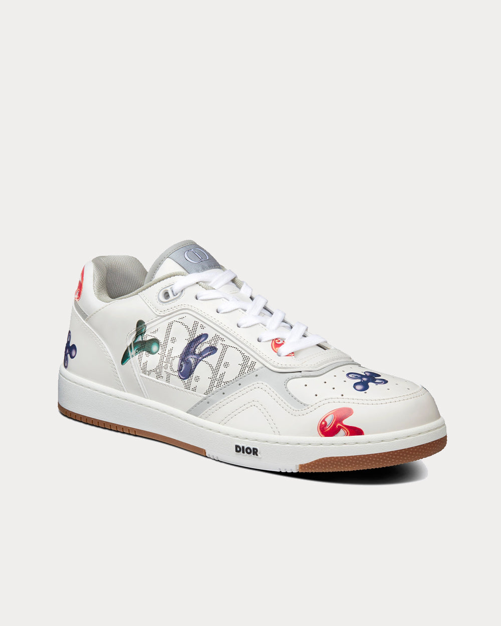 Dior x Kenny Scharf B27 White Smooth Calfskin with Printed Motif Low Top Sneakers - 2