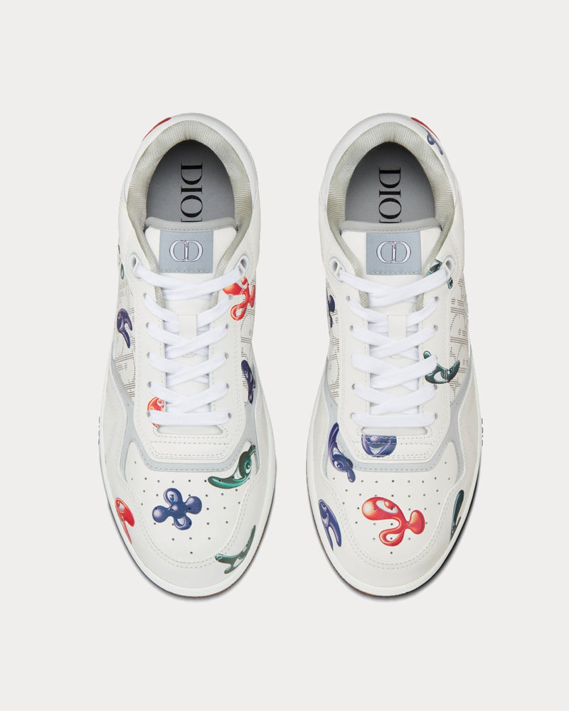 Dior x Kenny Scharf B27 White Smooth Calfskin with Printed Motif Low Top Sneakers - 3