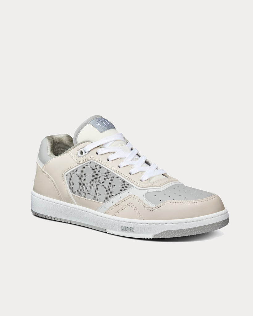 B27 Low-Top Sneaker White Smooth Calfskin and Dior Oblique Galaxy Leather