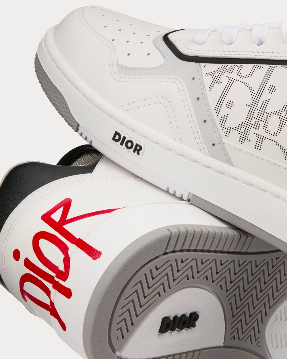 Dior x Stussy B27 DIOR AND SHAWN Signature White Low Top Sneakers 