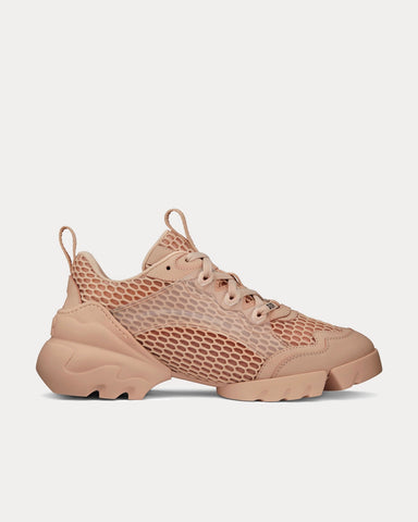 Dior D-Connect Nude Mesh Low Top Sneakers