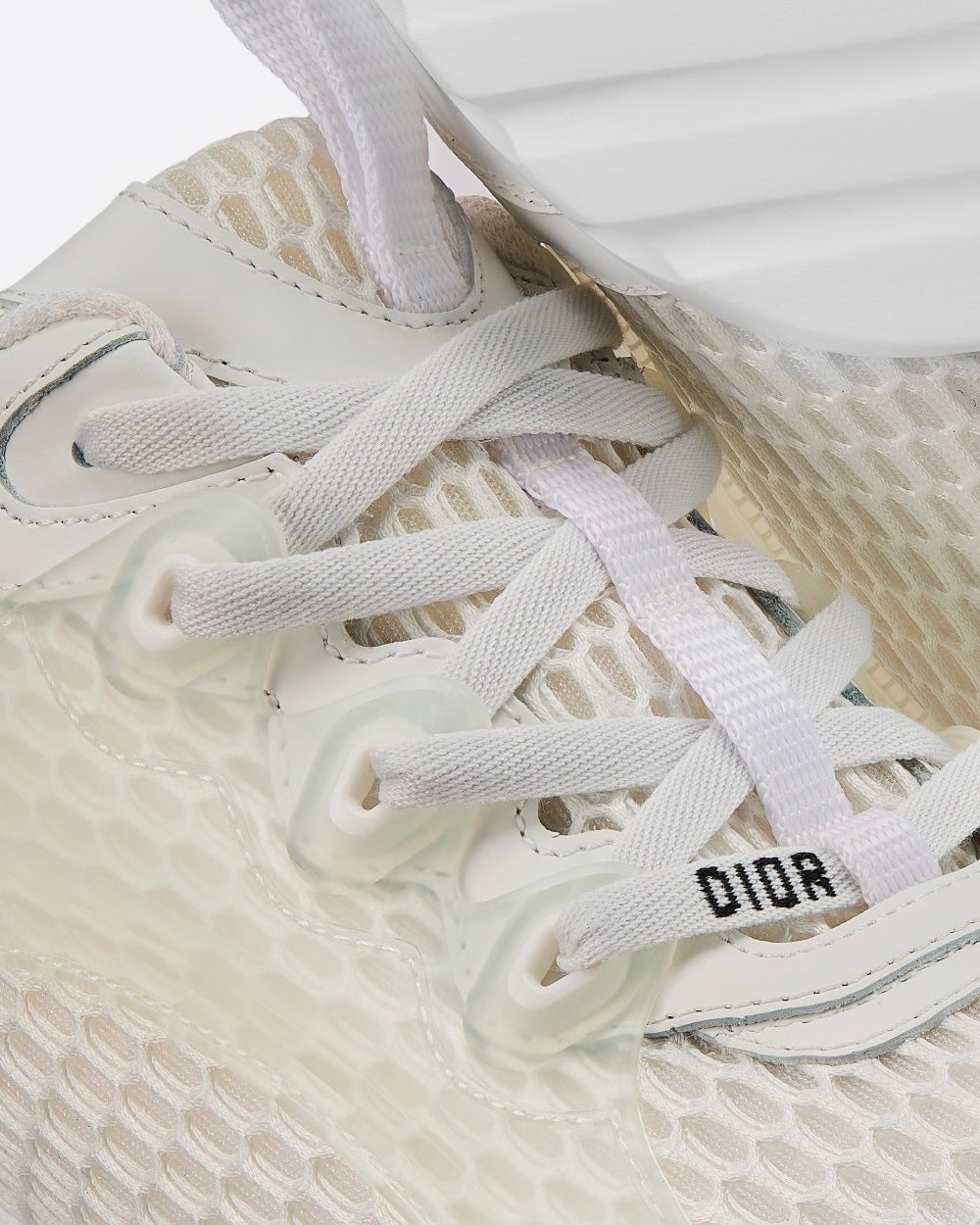 Dior D-Connect White Low Top Sneakers - 5