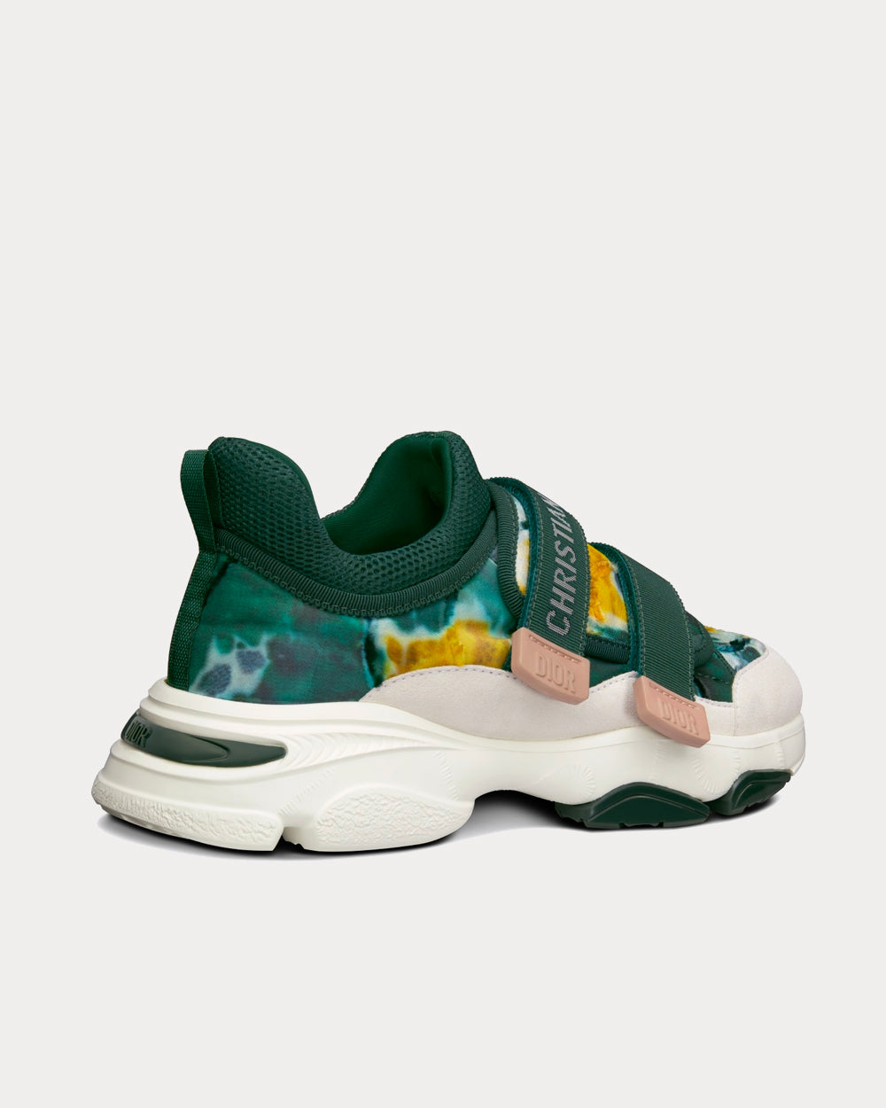 Dior D-Wander Cypress Green Camouflage Tie & Dior Technical Fabric Low Top Sneakers - 4