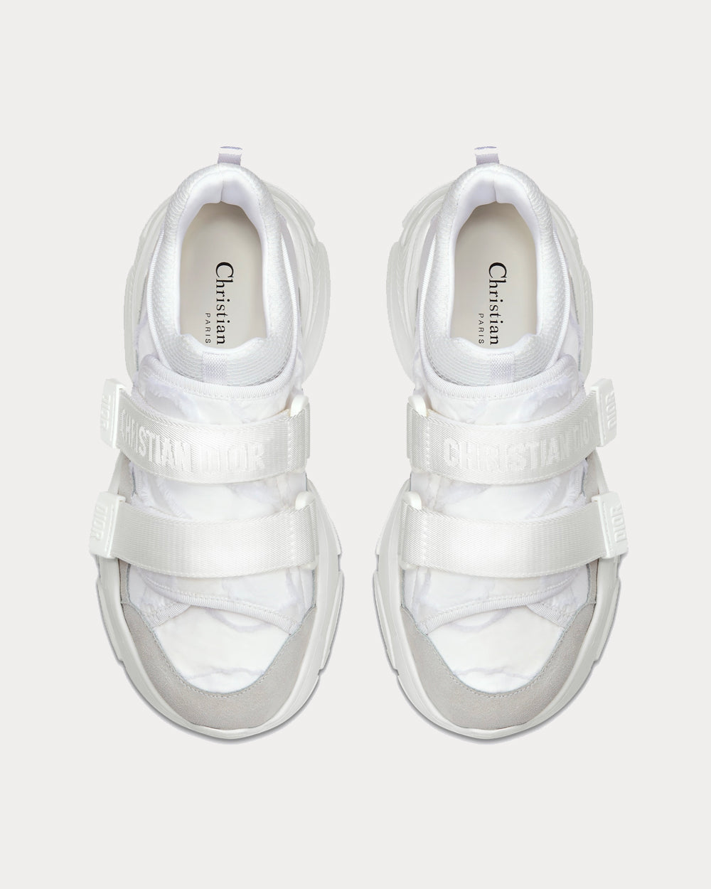 Dior D-Wander White Camouflage Technical Fabric Low Top Sneakers - 3