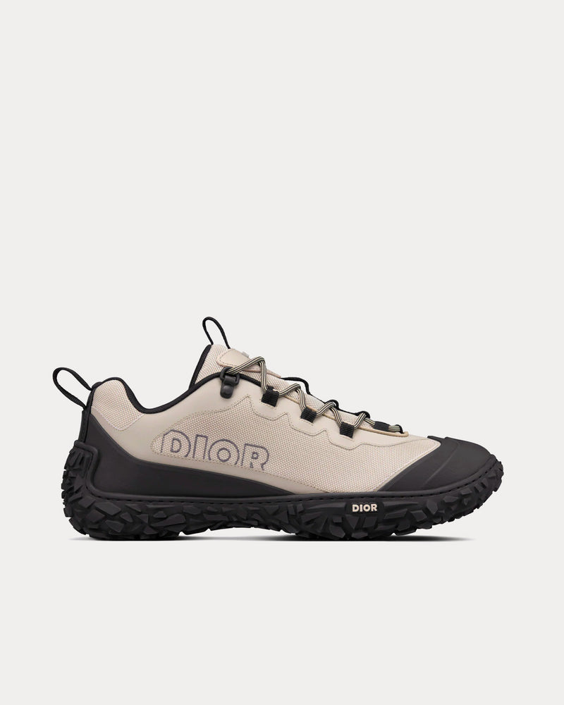 Dior Diorizon Hiking Gray Technical Mesh and Black Rubber Low Top Sneakers - 1