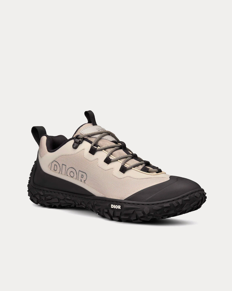 Dior Diorizon Hiking Gray Technical Mesh and Black Rubber Low Top Sneakers - 2