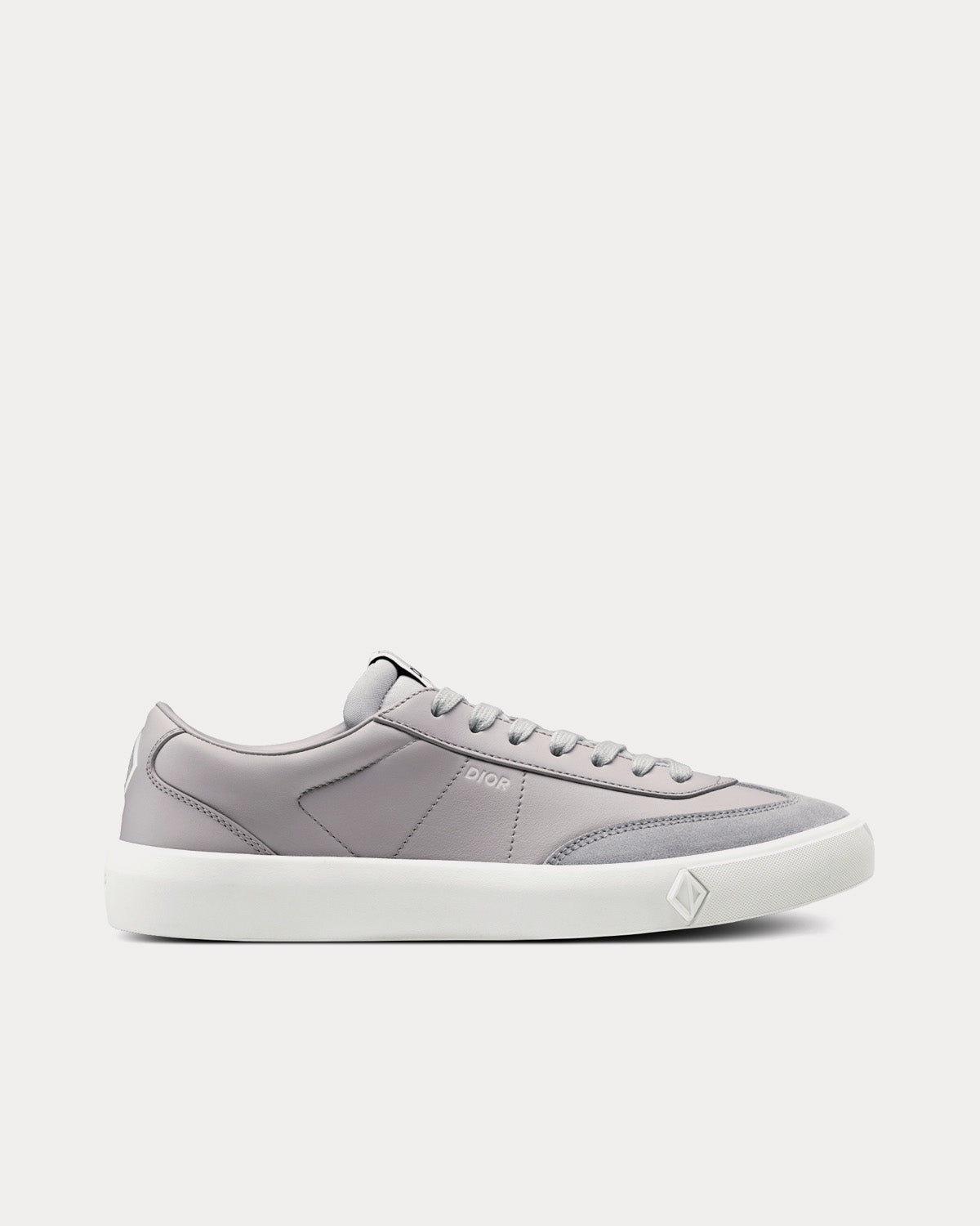 Dior B101 Dior Gray Smooth Calfskin and Nubuck Low Top Sneakers - 1