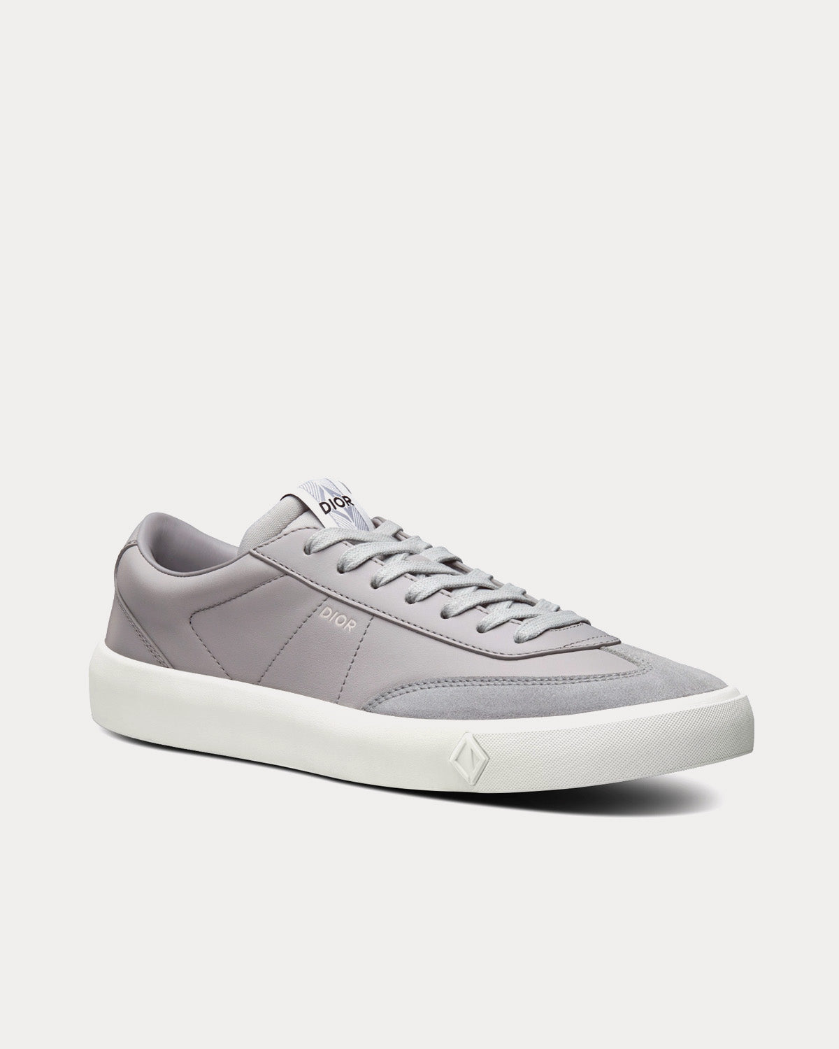 Dior B101 Dior Gray Smooth Calfskin and Nubuck Low Top Sneakers - 3