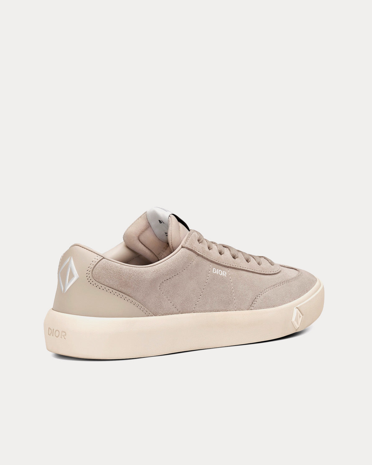 Dior B101 Greige Nubuck Calfskin Low Top Sneakers - 4