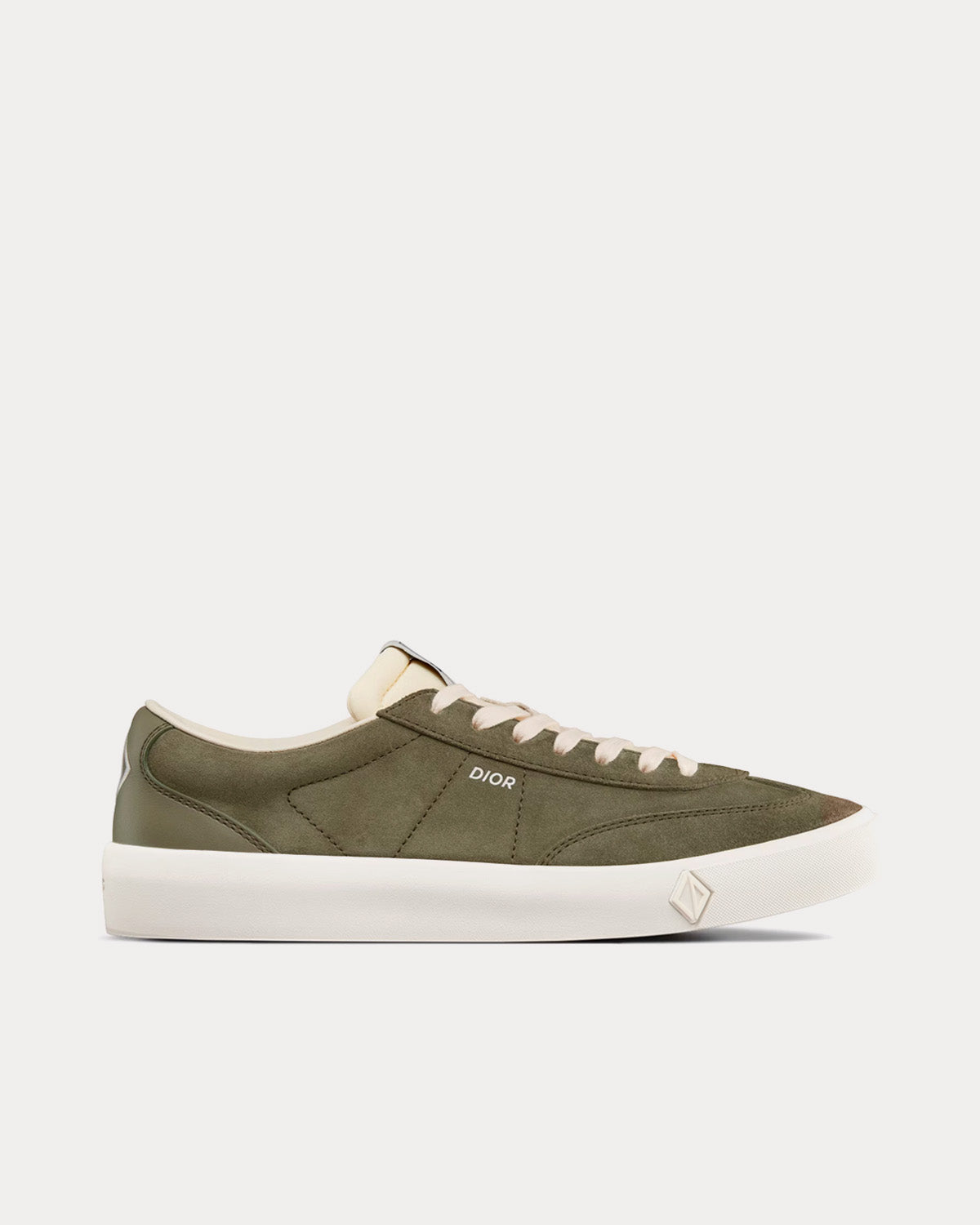 Dior B101 Nubuck Calfskin Khaki Low Top Sneakers - 1