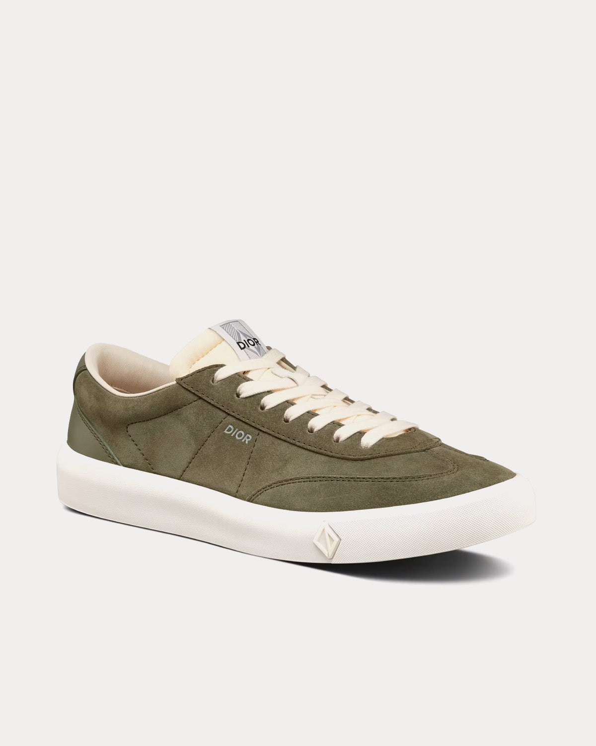 Dior B101 Nubuck Calfskin Khaki Low Top Sneakers - 3