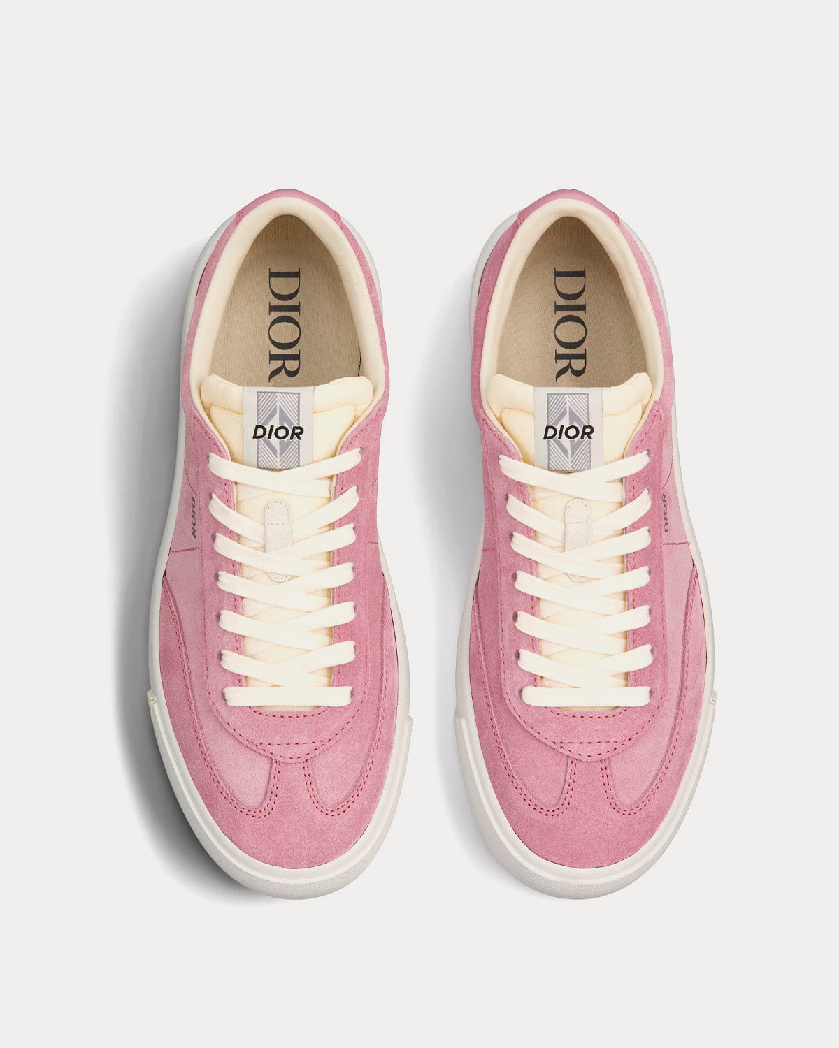 Dior - B101 Nubuck Calfskin Pink Low Top Sneakers