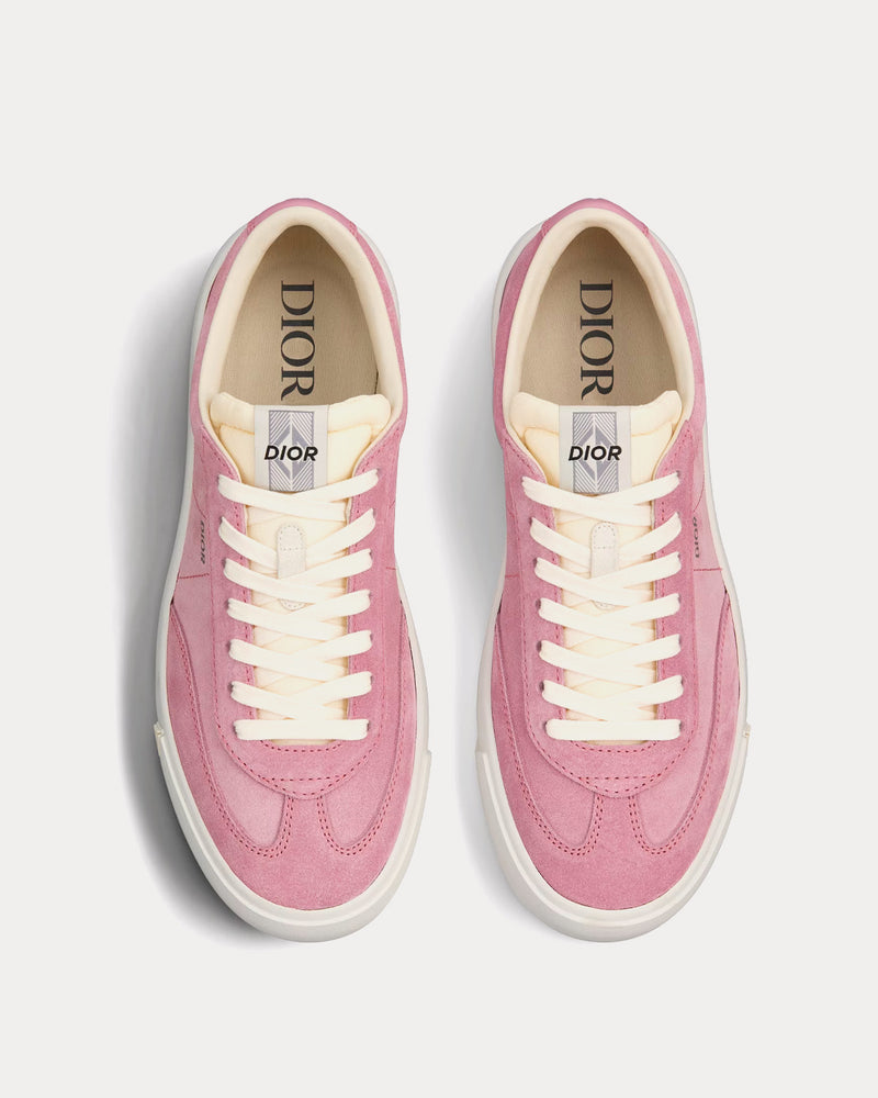 Dior B101 Nubuck Calfskin Pink Low Top Sneakers - 2