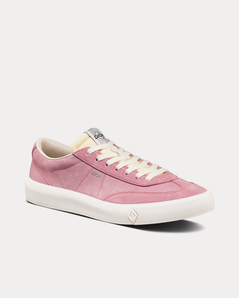 Dior B101 Nubuck Calfskin Pink Low Top Sneakers - 3