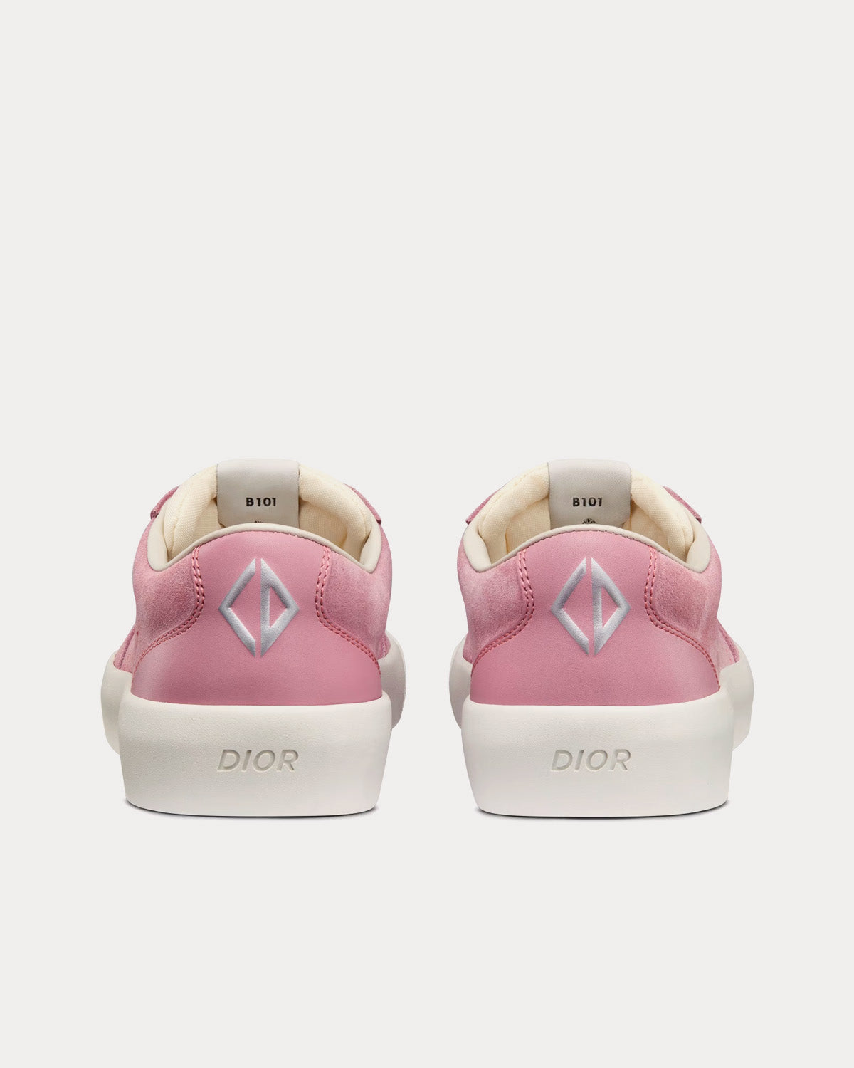 Dior - B101 Nubuck Calfskin Pink Low Top Sneakers