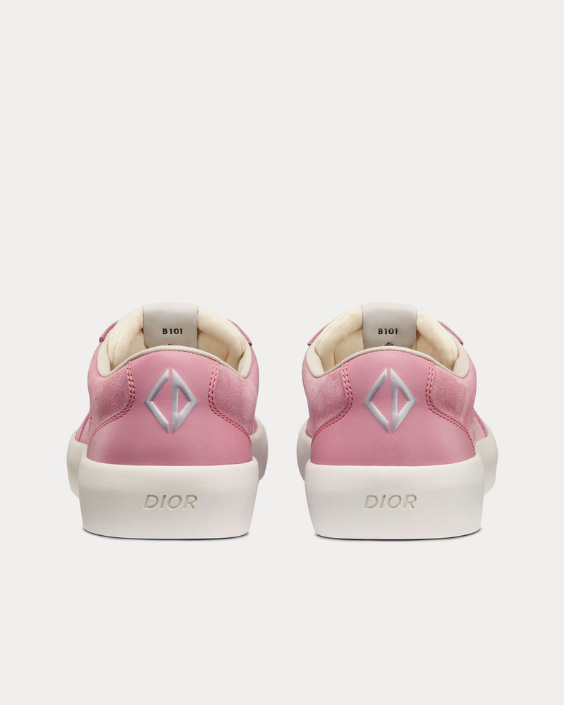 Dior B101 Nubuck Calfskin Pink Low Top Sneakers - 4