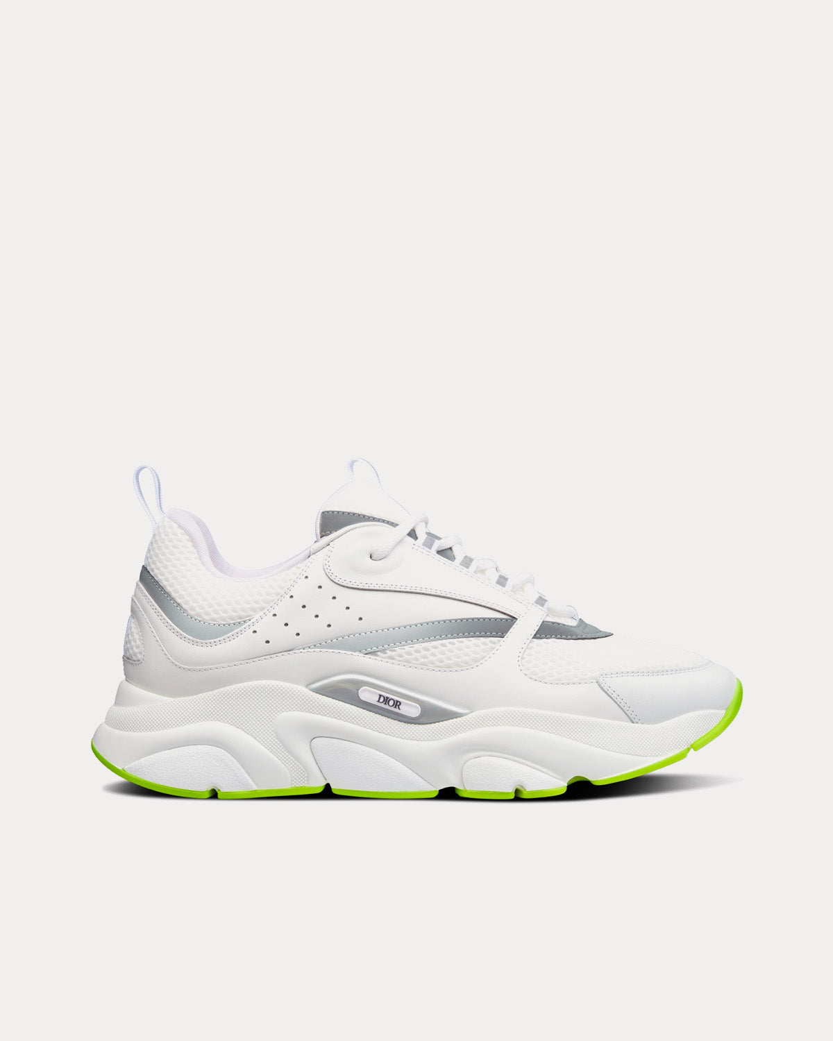 Dior B22 Sneaker Cream And White Technical Mesh With Olive