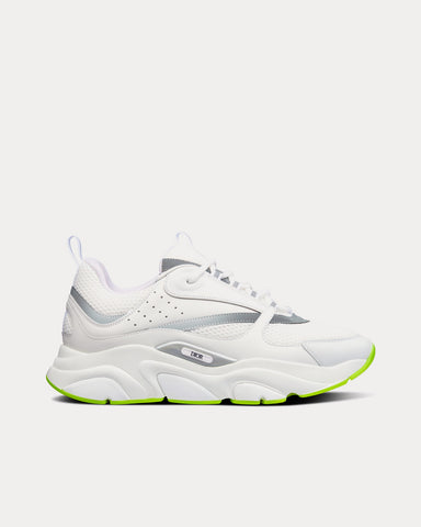 Dior B22 White Technical Mesh and Smooth Calfskin Low Top Sneakers