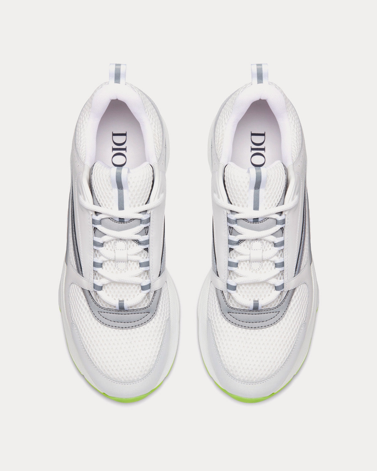 Dior B22 White Technical Mesh and Smooth Calfskin Low Top Sneakers - 2