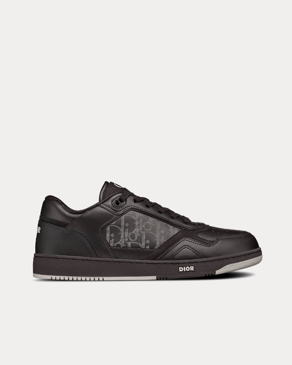 Dior B27 Black Dior Oblique Galaxy Leather with Smooth Calfskin and Suede Low Top Sneakers - 1