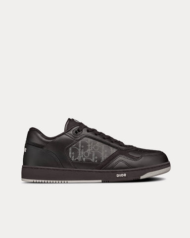 Dior B27 Black Dior Oblique Galaxy Leather with Smooth Calfskin and Suede Low Top Sneakers