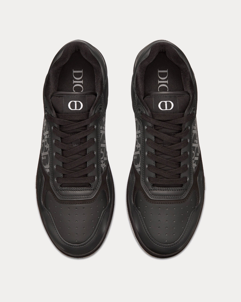 Dior B27 Black Dior Oblique Galaxy Leather with Smooth Calfskin and Suede Low Top Sneakers - 2