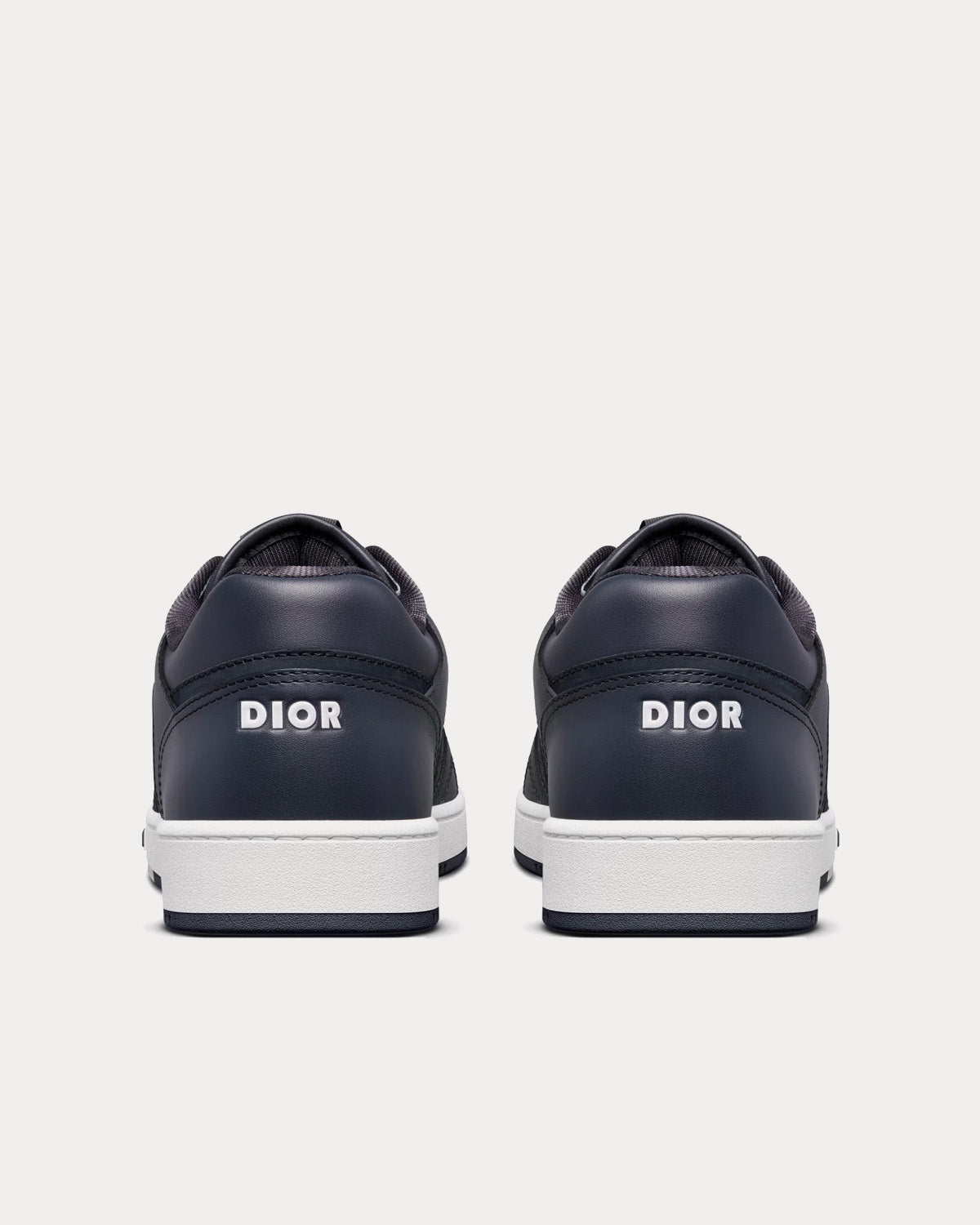 Dior B27 Navy Blue Smooth Calfskin and CD Diamond Canvas Low Top Sneakers - 2