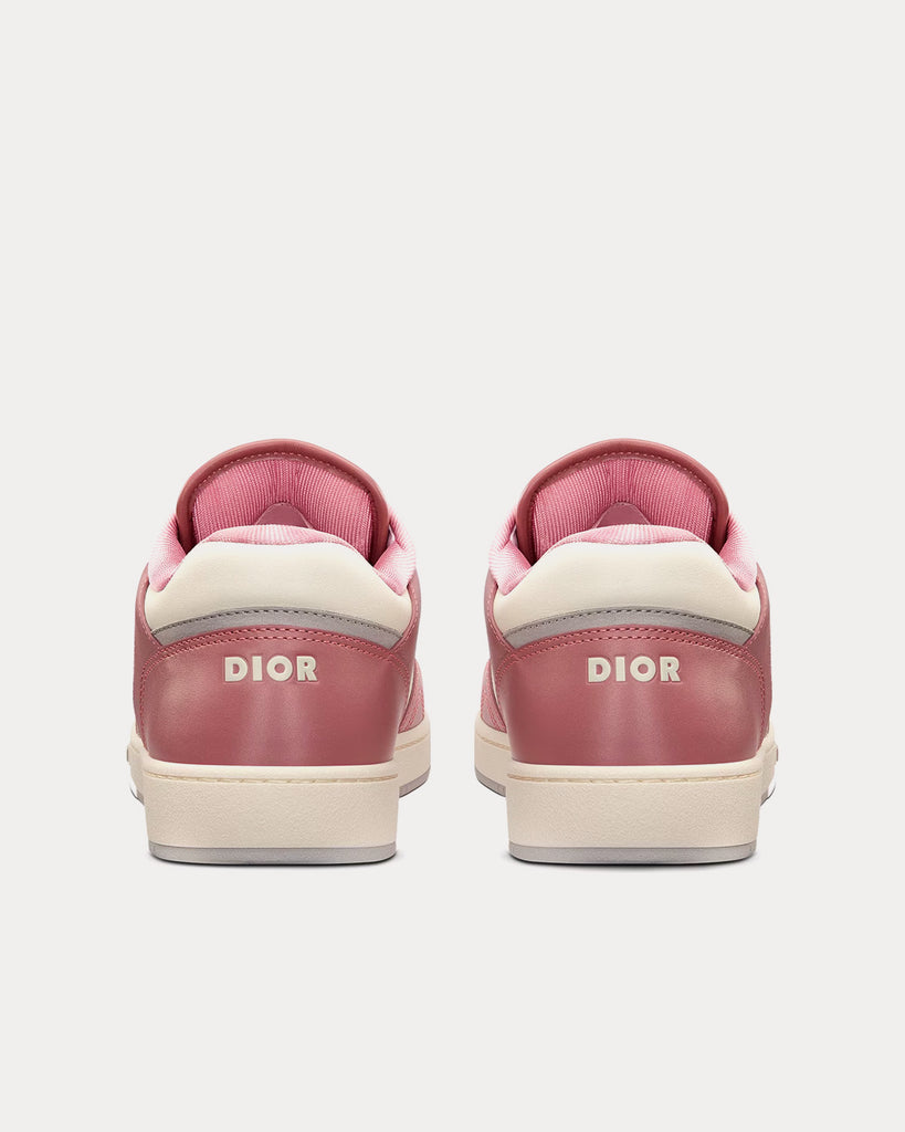 Dior B22 Pink Technical Mesh and Smooth Calfskin Low Top Sneakers
