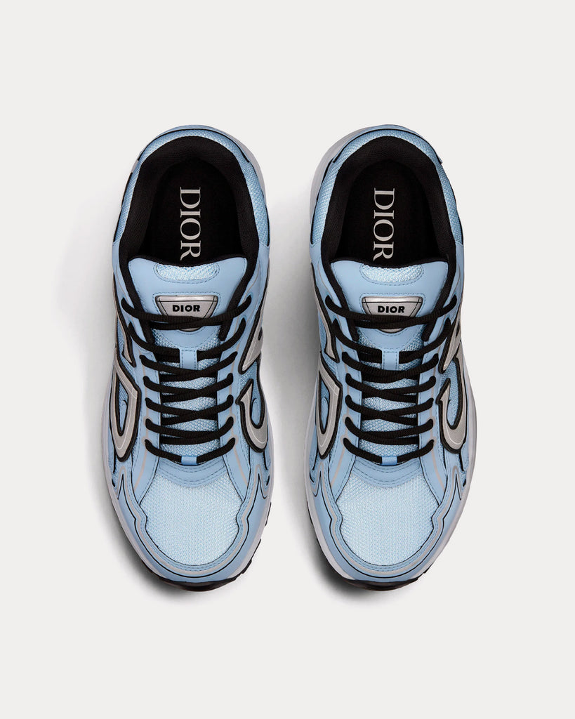 Dior B22 Blue Technical Mesh with Light Blue Smooth Calfskin Low Top  Sneakers - Sneak in Peace