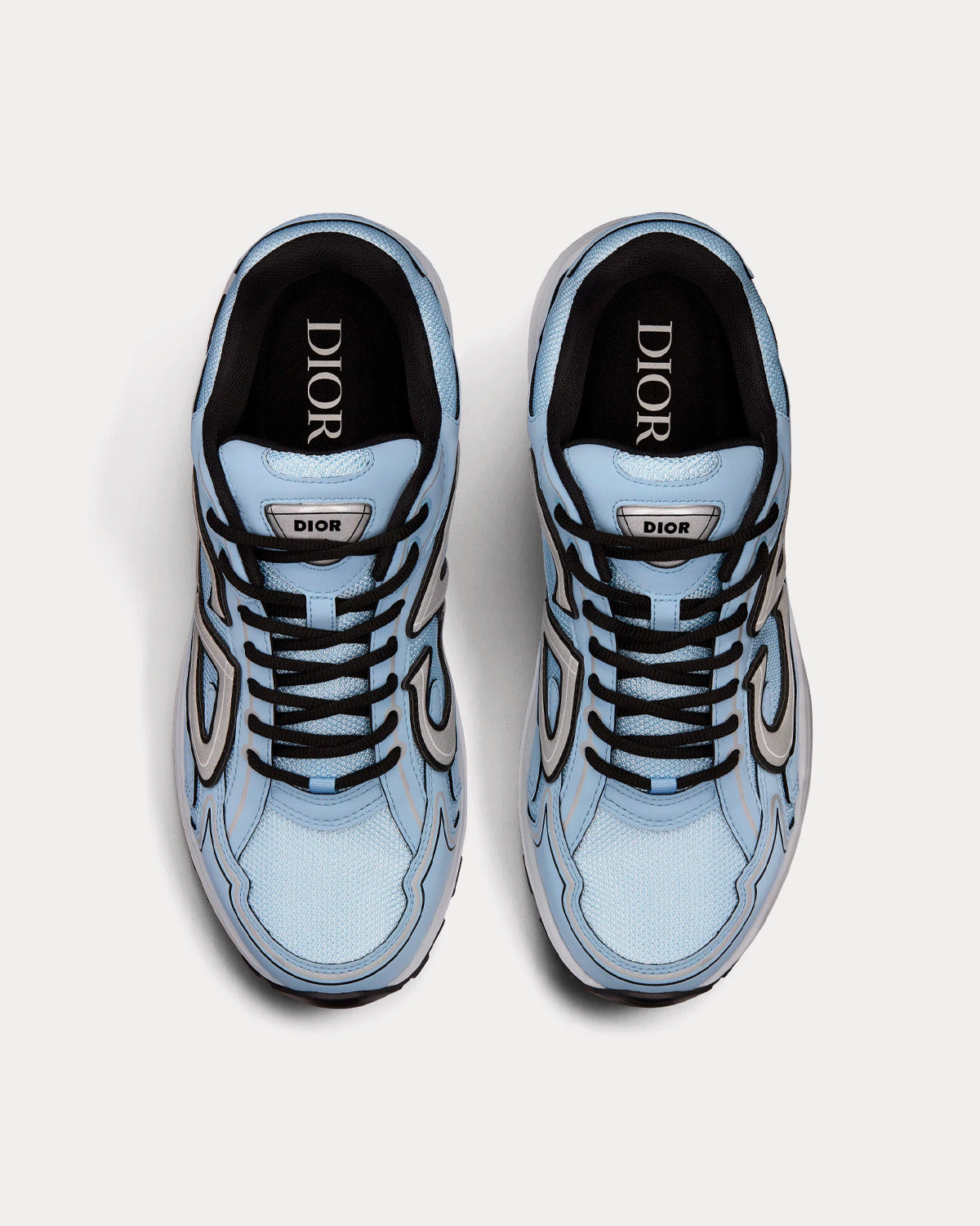 Dior B30 Mesh & Technical Fabric Blue Low Top Sneakers - 2