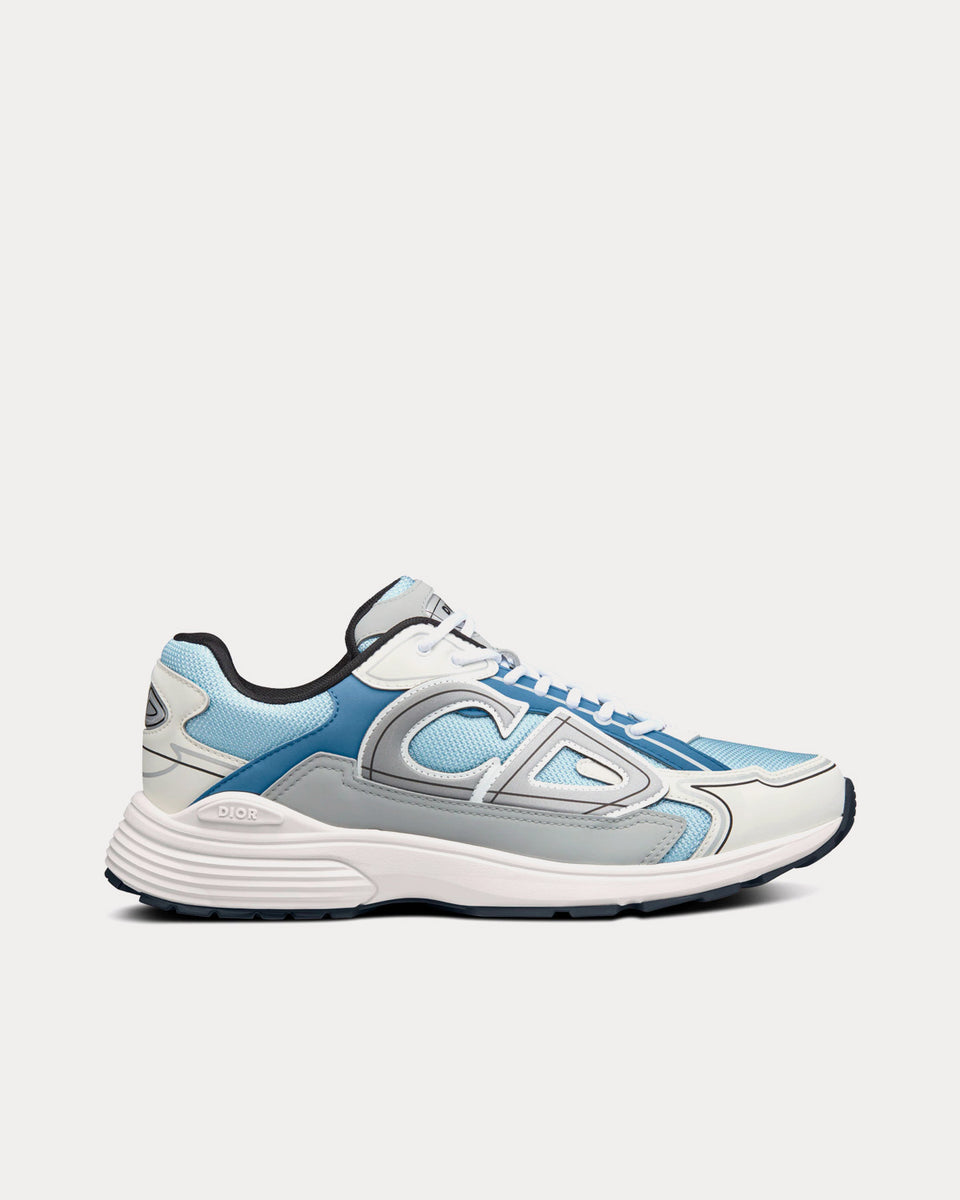 Dior B30 Light Blue Mesh and Dior Gray, White and Blue Technical Fabric ...