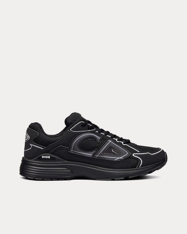 Dior B30 Black Mesh and Technical Fabric Low Top Sneakers