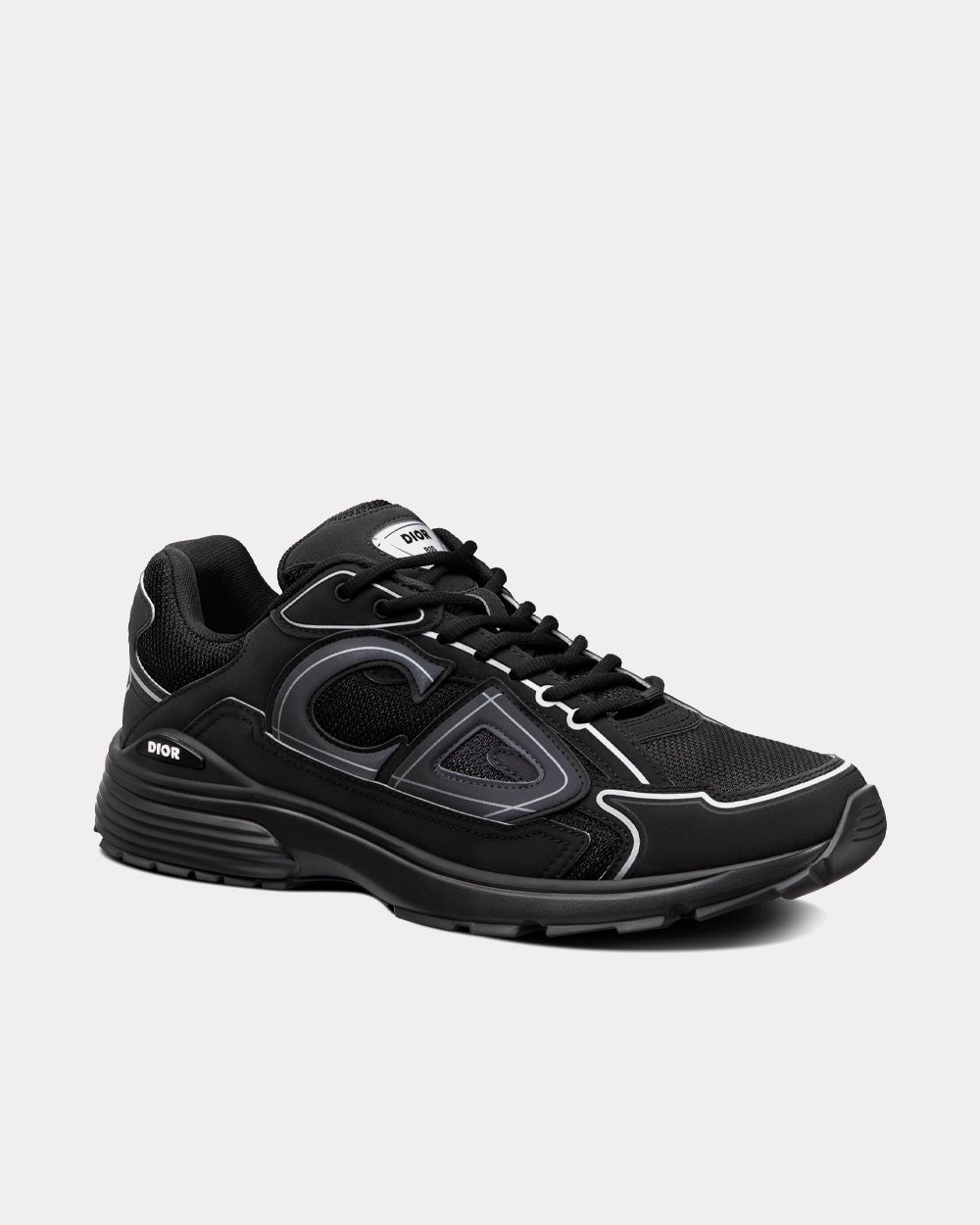 Dior B30 Black Mesh and Technical Fabric Low Top Sneakers - 3