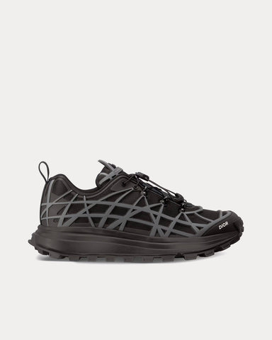 Dior B31 Runner Technical Mesh & Rubber with Warped Cannage Motif Black / Anthracite Grey Low Top Sneakers