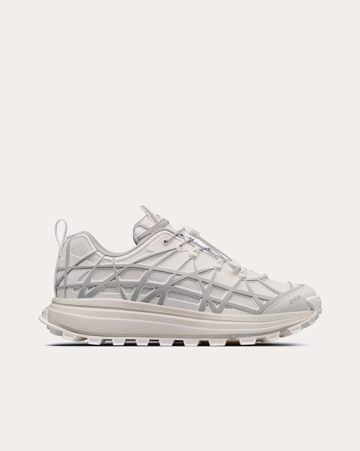 Dior B31 Runner Technical Mesh & Rubber with Warped Cannage Motif White / Grey Low Top Sneakers - 1