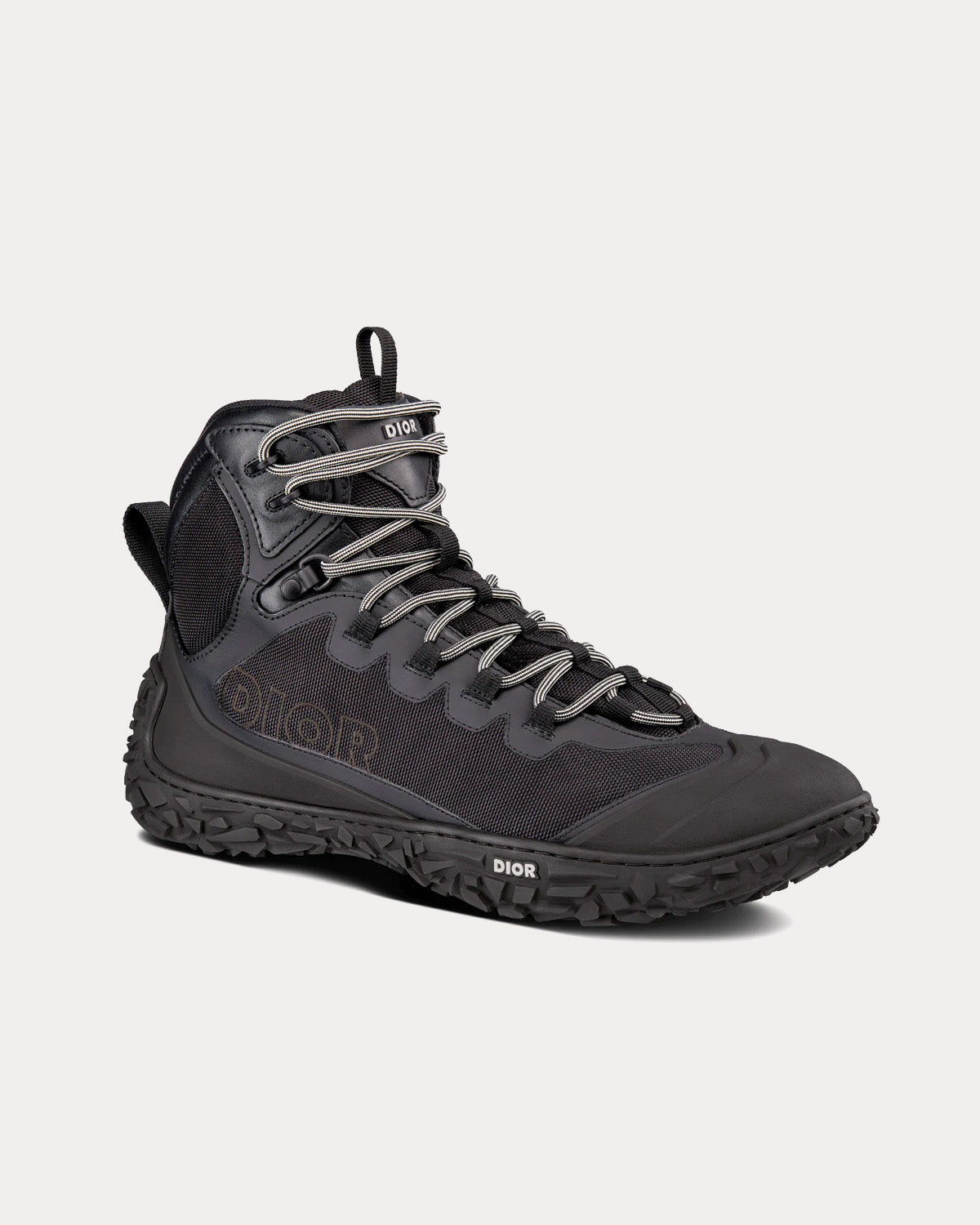 Dior Diorizon Hiking Ankle Boot Black Technical Mesh and Rubber High Top Sneakers - 3