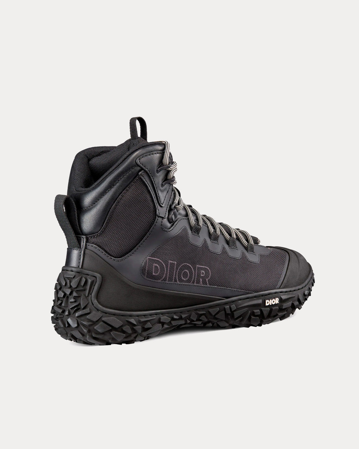 Dior Diorizon Hiking Ankle Boot Black Technical Mesh and Rubber High Top Sneakers - 4