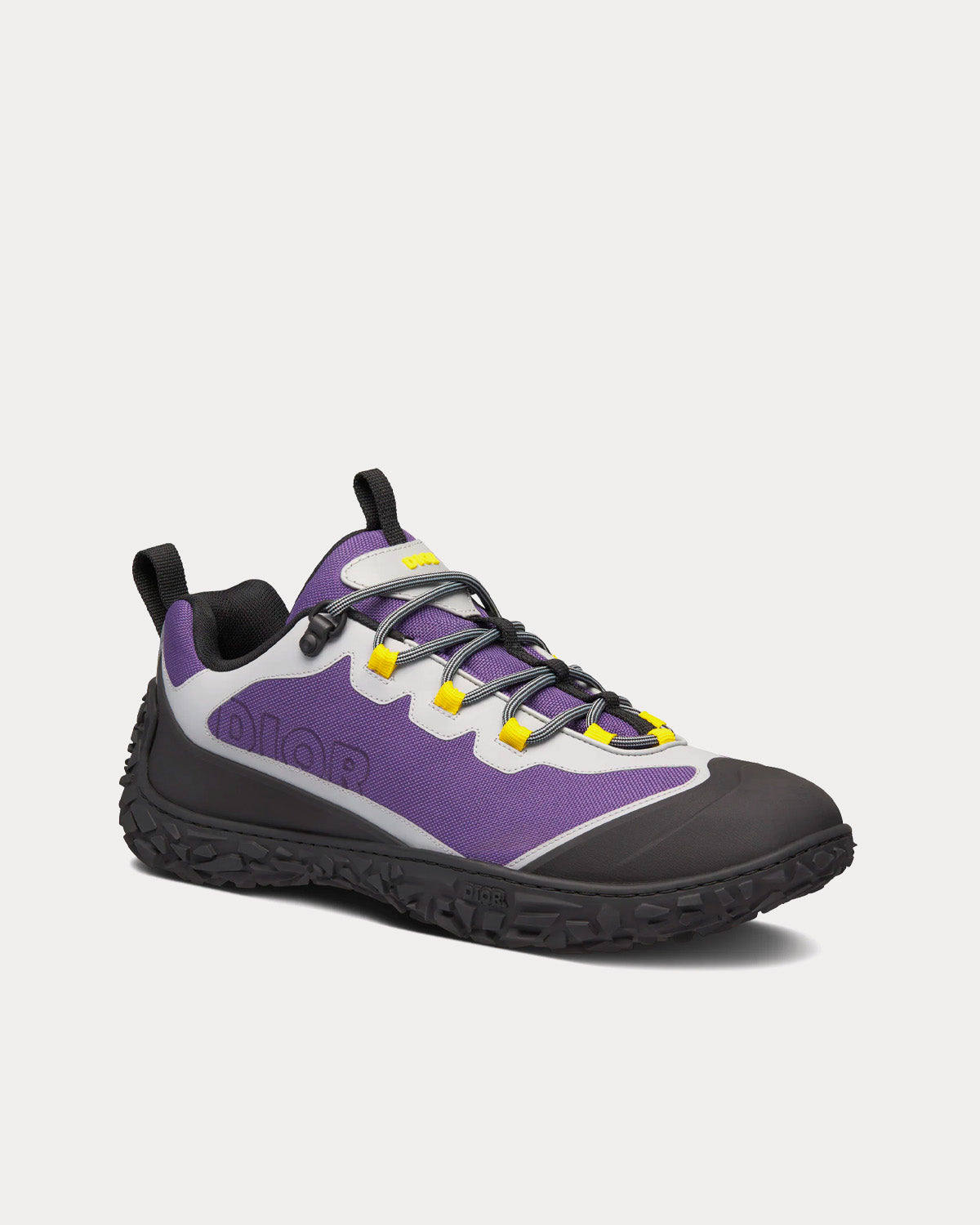 Dior Diorizon Hiking Purple Technical Mesh with Black Rubber Low Top Sneakers - 3