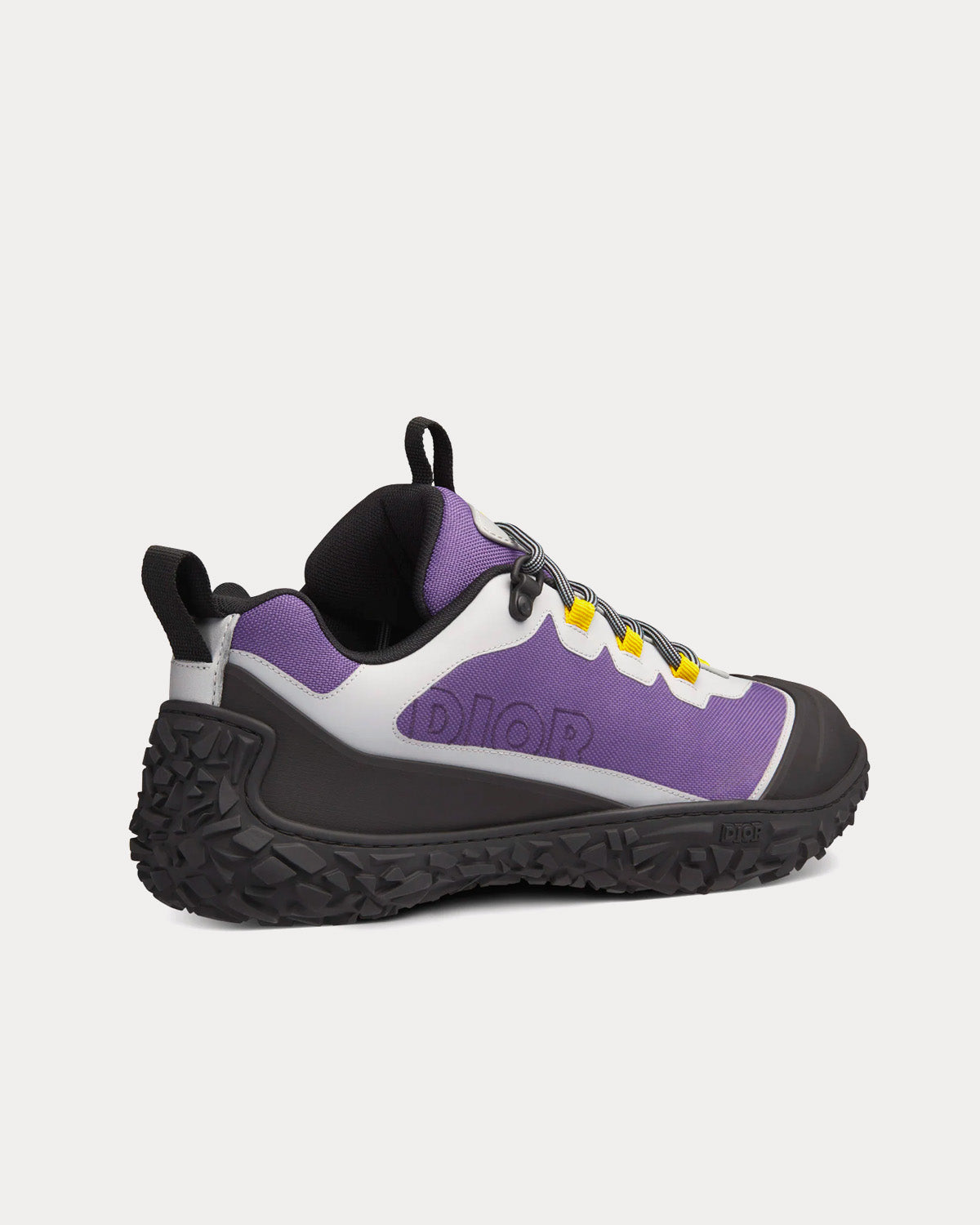 Dior Diorizon Hiking Purple Technical Mesh with Black Rubber Low Top Sneakers - 4