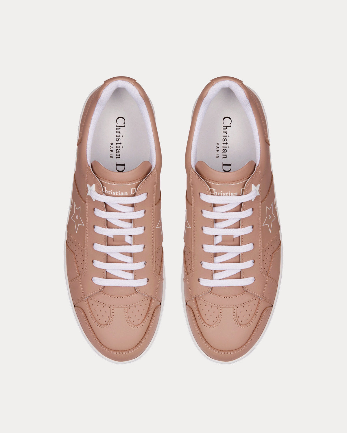 Dior Star Nude Calfskin Low Top Sneakers - 2