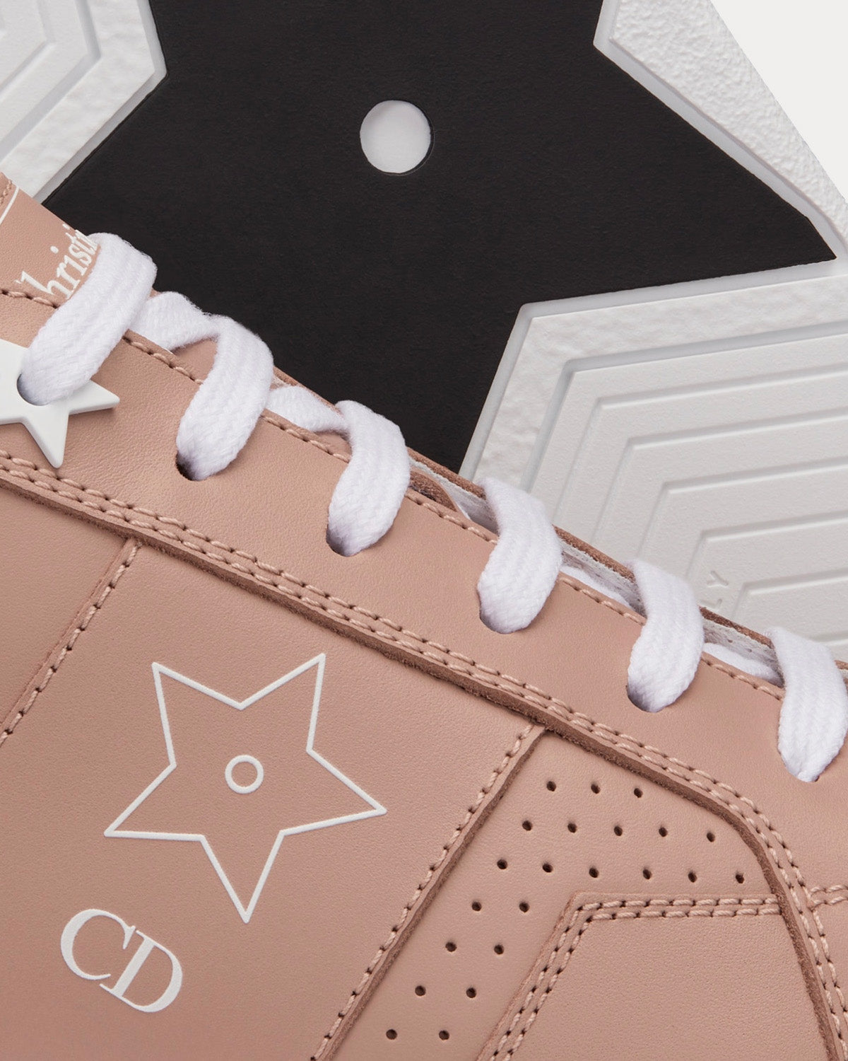 Dior Star Nude Calfskin Low Top Sneakers - 5