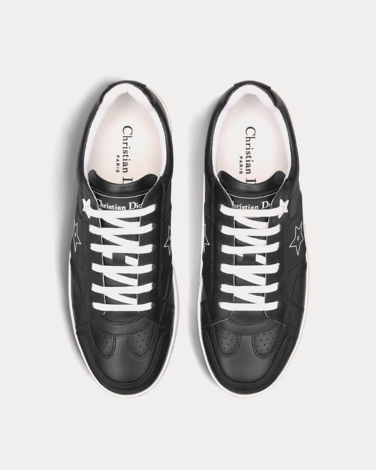 Dior Dior Star Black Calfskin Low Top Sneakers - 2