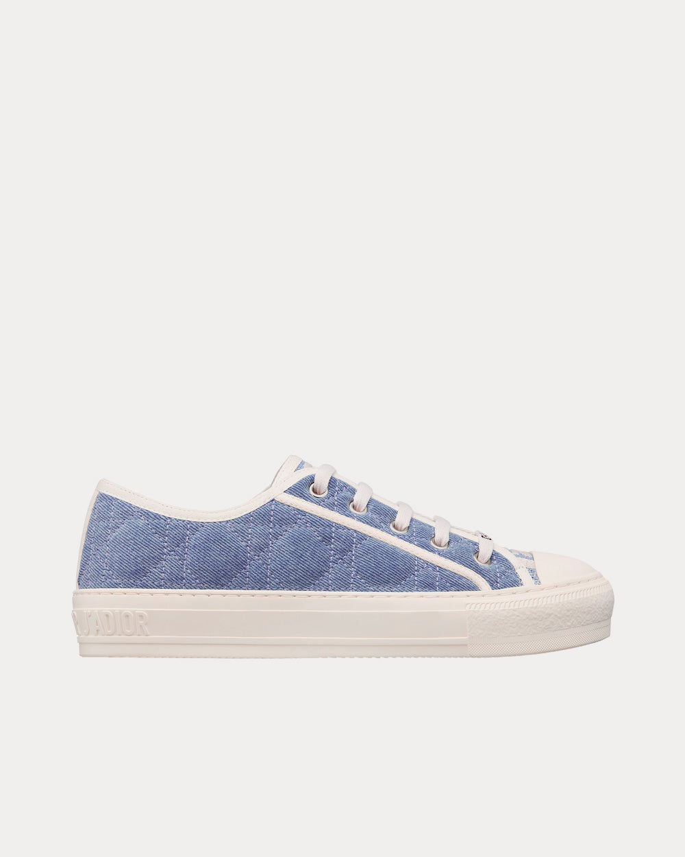 Dior Walk'n'Dior Blue Faded Cannage Embroidered Denim Low Top Sneakers - 1