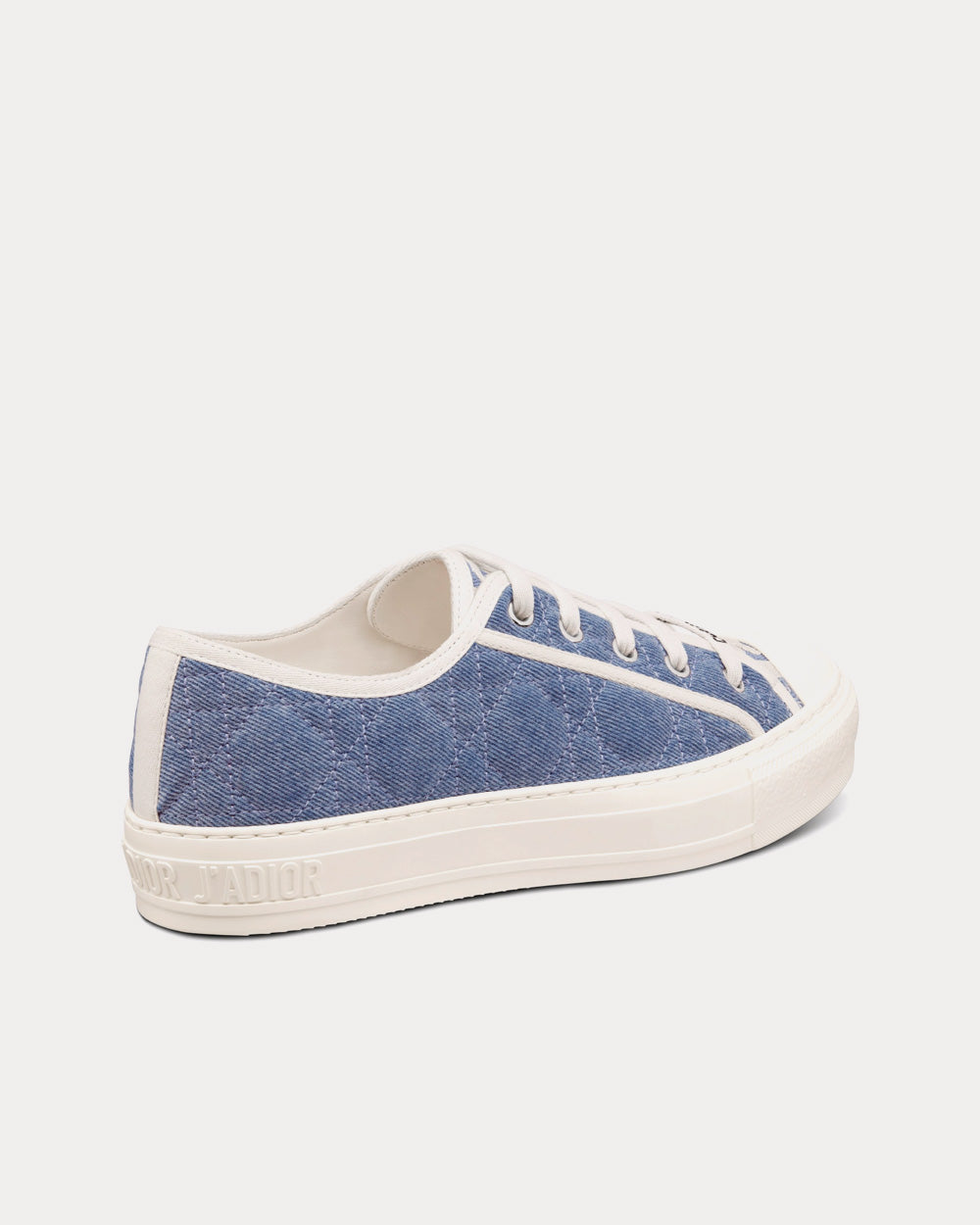 Dior Walk'n'Dior Blue Faded Cannage Embroidered Denim Low Top Sneakers - 4