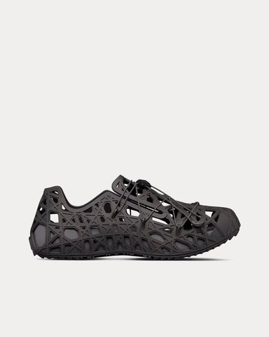 Dior Dior Warp Black Cosmo Rubber with Warped Cannage Motif Sandals