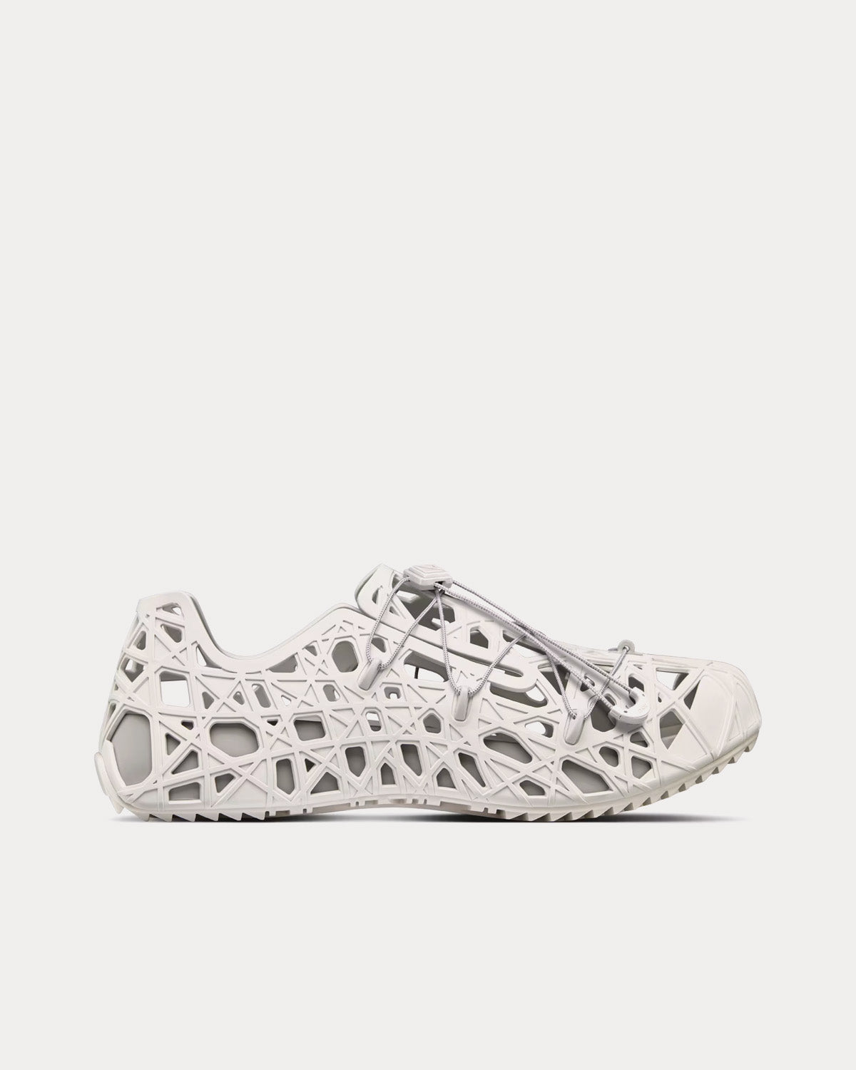 Dior Dior Warp White Cosmo Rubber with Warped Cannage Motif Sandals - 1