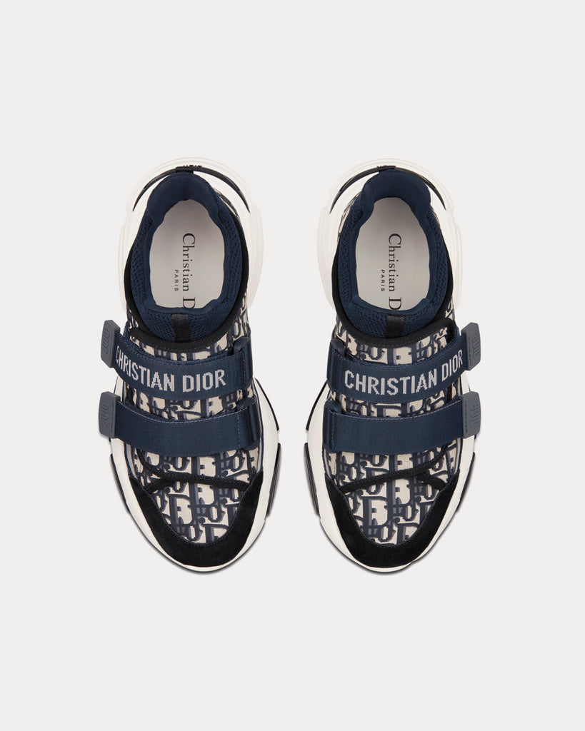 Walk'n'Dior Sneaker Deep Blue Dior Oblique Technical Mesh and