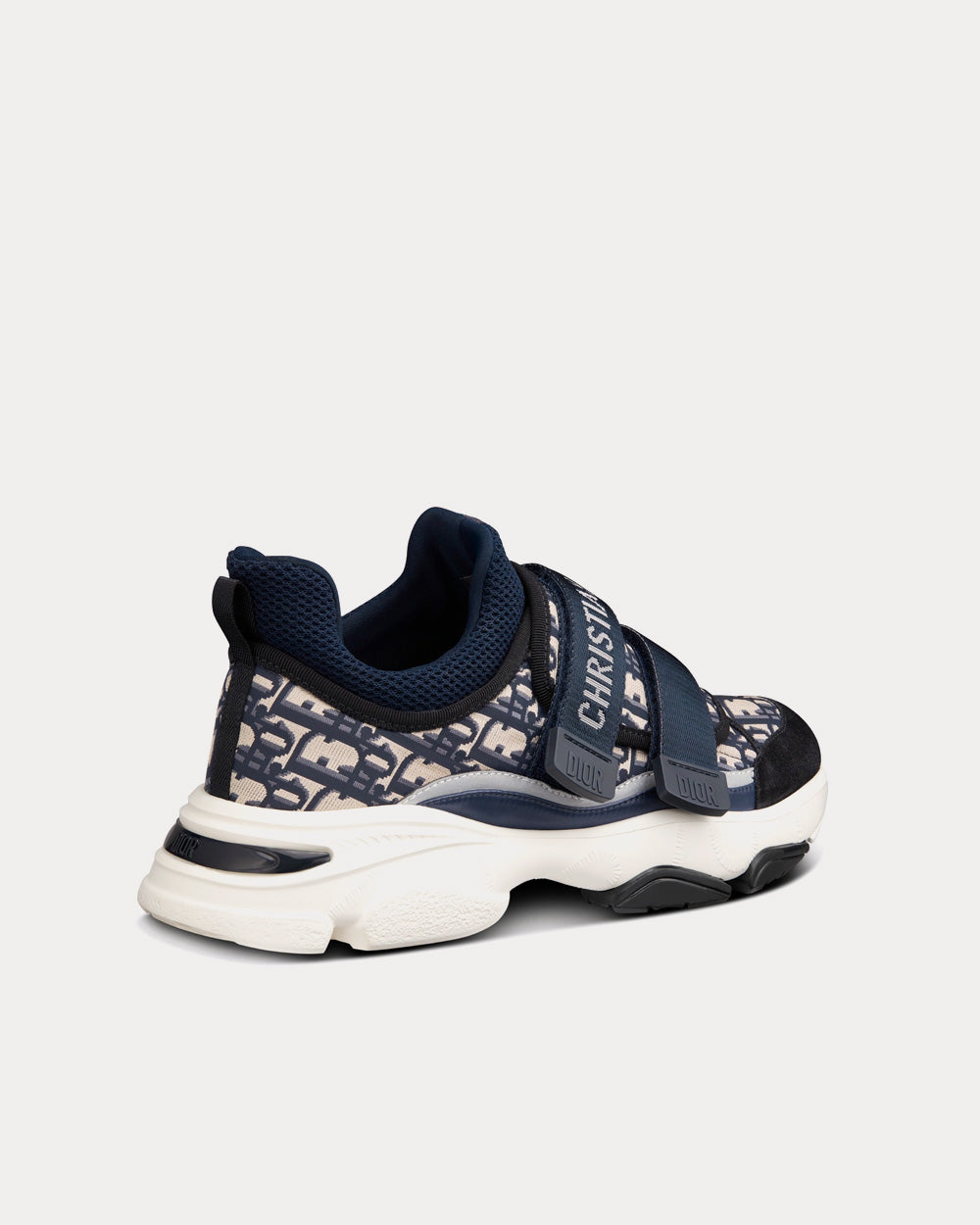 Dior D-Wander Deep Blue Dior Oblique Technical Fabric Low Top Sneakers - 4