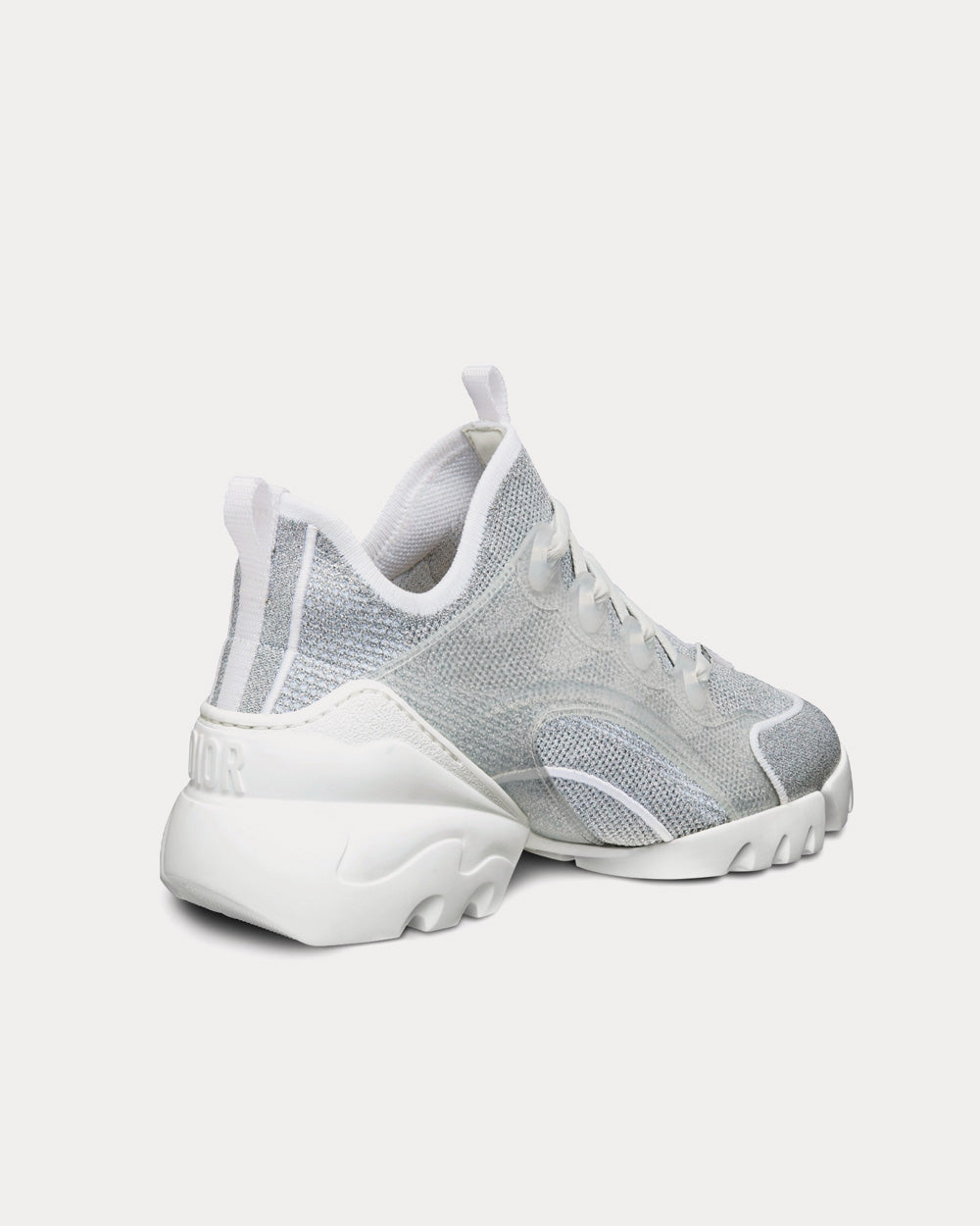 Dior D-Connect Silver-Tone Laminated Mesh High Top Sneakers - 4