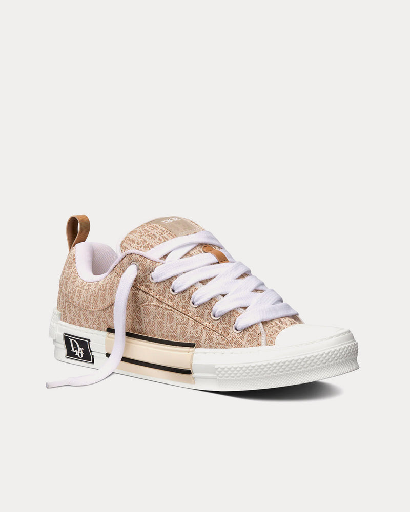 Dior x ERL B23 Skater Beige Dior Oblique Jacquard Low Top Sneakers - 2